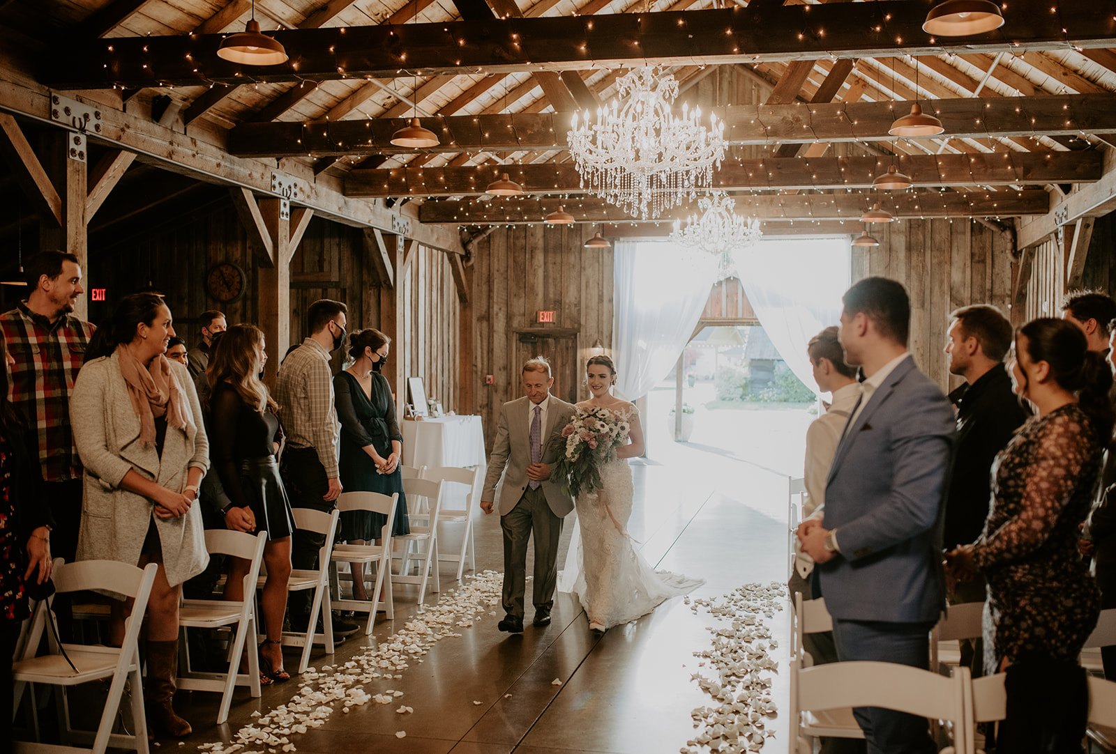 Kelley-Farm-Wedding-Bride-Walking-Down-Aisle.jpg Bride walking down the aisle