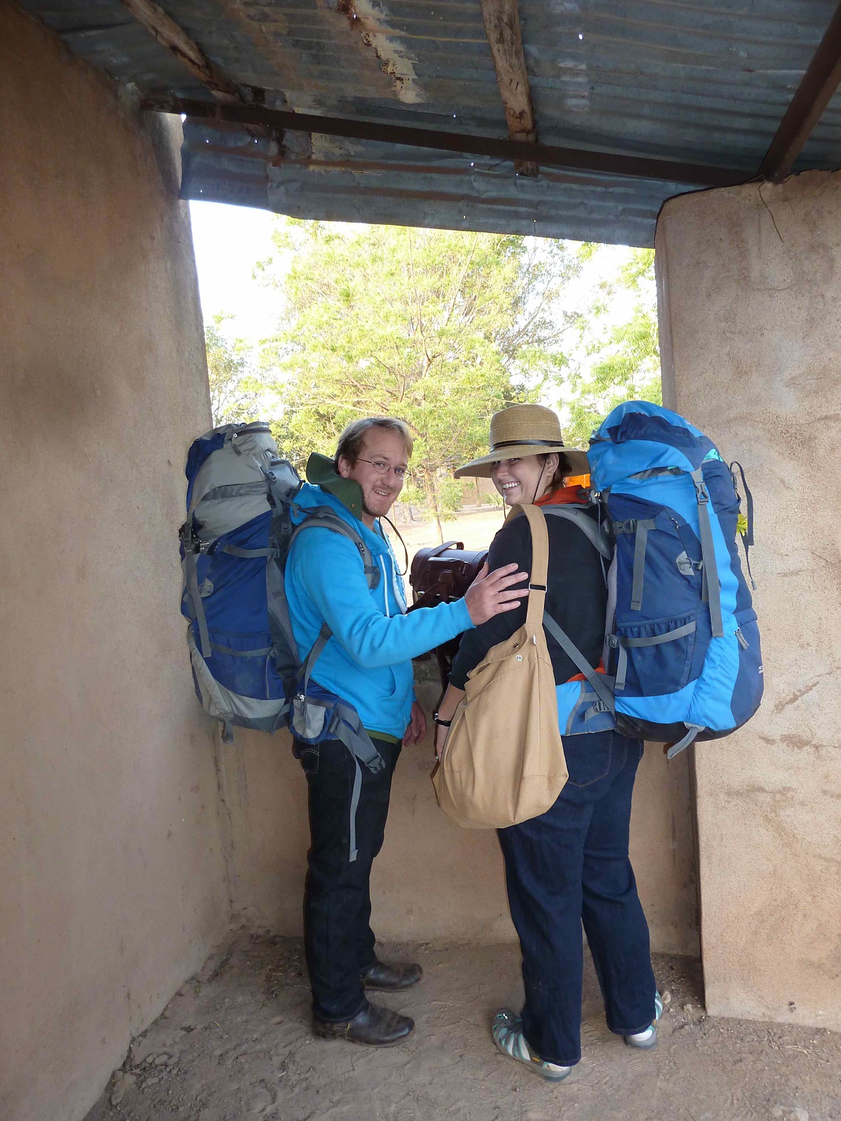 Owner Carolyn Kulb and her husband in Mali for Peace Corps