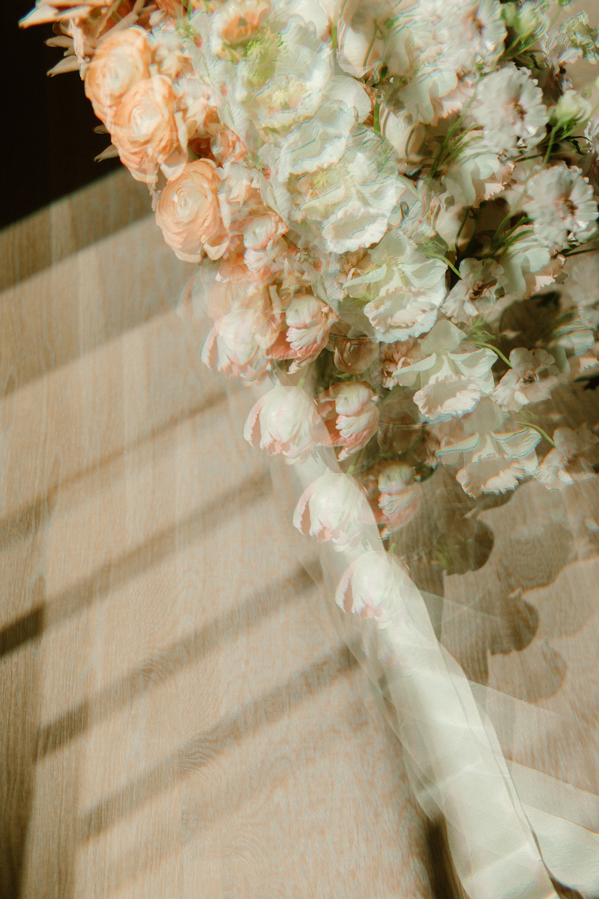 Block-41-Wedding-Bouquet-Artistic An artistic photograph with repeating images of the block 41 wedding bouquet