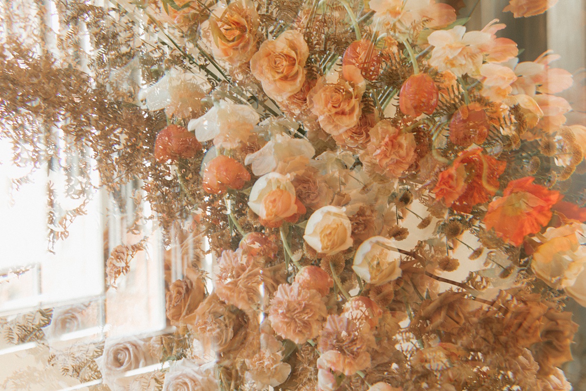 Block-41-Wedding-Floral-Arch-Artistic The Block 41 wedding floral arch in an artistic, repeating image