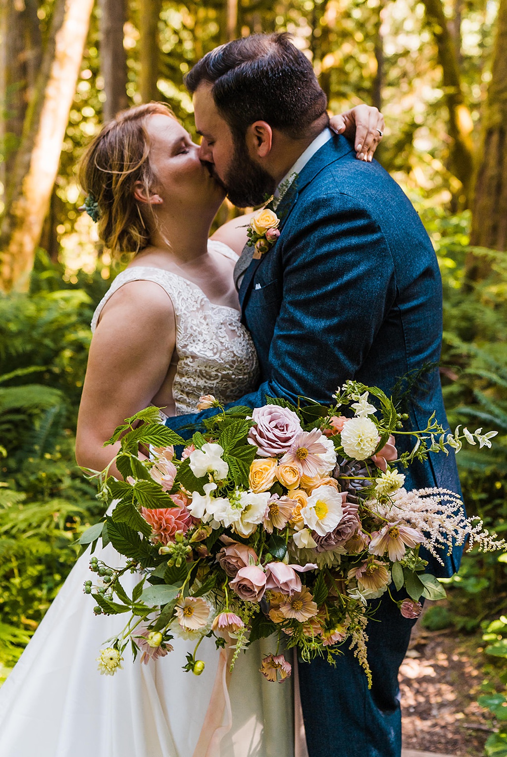 Wedding bouquet with astilbe